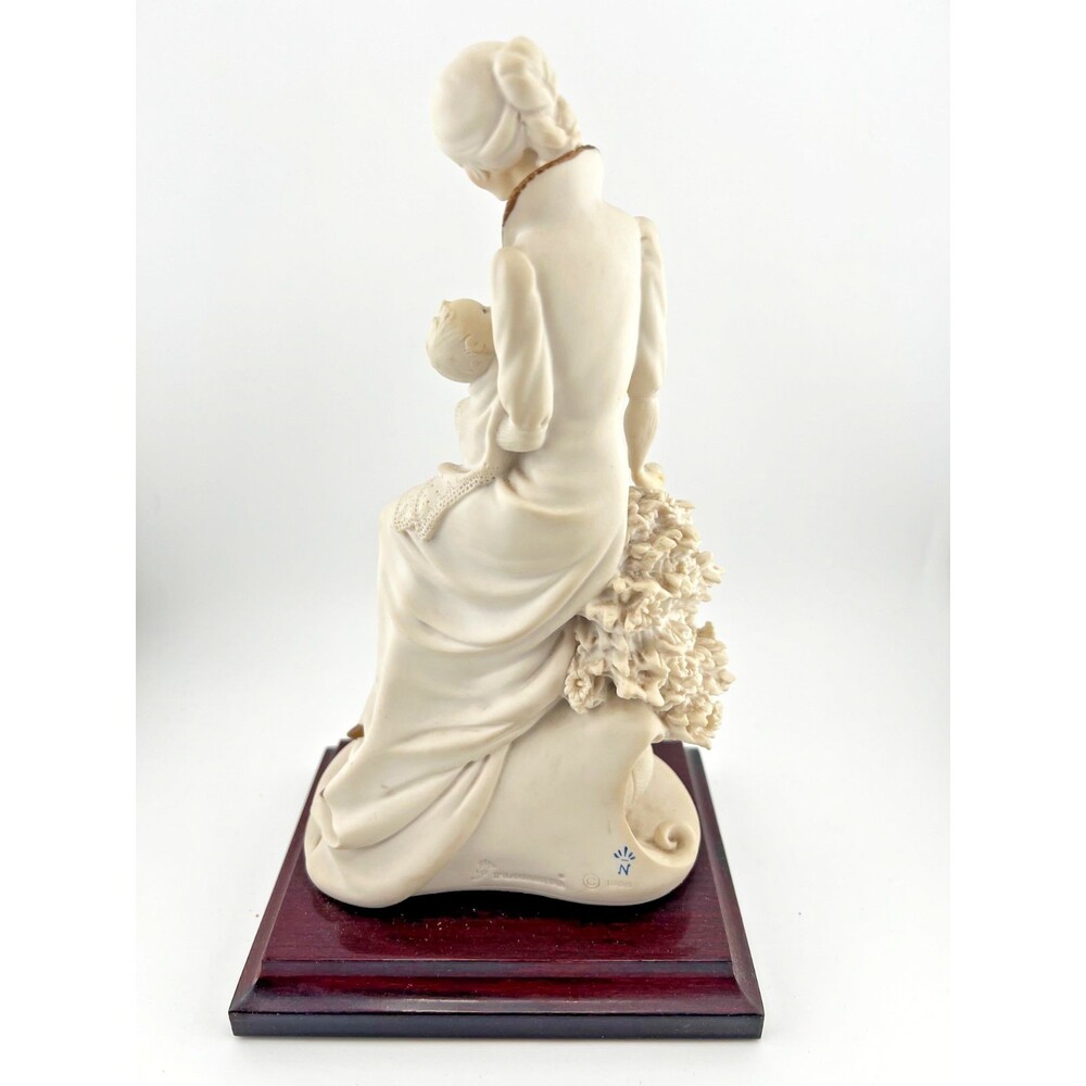 Vtg 1988 Giuseppe Armani Maternity w/ Flowers Figurine Mother & Child Italy EUC - Picture 6 of 15